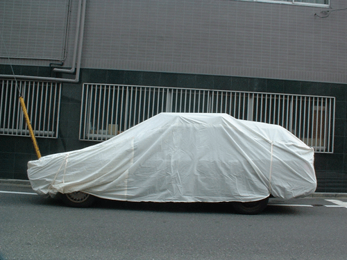 画像1: 塗装養生用布製自動車カバー　普通車用